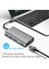 ALLY 10 İN 1 HDMI VGA RJ45 PD USB 3.0 HUB Adaptör Çoklayıcı