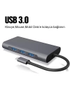 ALLY 10 İN 1 HDMI VGA RJ45 PD USB 3.0 HUB Adaptör Çoklayıcı