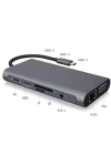 ALLY 10 İN 1 HDMI VGA RJ45 PD USB 3.0 HUB Adaptör Çoklayıcı