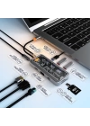 ALLY 10in1 Type-c To USB3.0 + USB2.0 *2 + Type-c PD + 3.5mm + HDMI + VGA + SD + TF + Ethernet Çoğalt