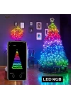 ALLY 10MT 100 LED RGB Bluetooth Telefonla Kontrol Edilen Usb Led Lamba İos-Android