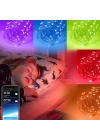 ALLY 10MT 100 LED RGB Bluetooth Telefonla Kontrol Edilen Usb Led Lamba İos-Android