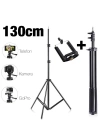 Ally 130cm Işık Ayağı Tripod Standı 3 Ayaklı Tripod Işık Ayağı 1.3 Metre