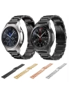 Ally 22mm Gear S3 Watch 4 46mm Paslanmaz Çelik 3 Bakla Kayış