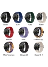 ALLY 22MM Gear S3 Watch 4 -Gt2 GT2E 46MM Japon Tokalı Elastik Kayış Kordon