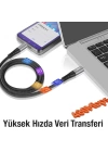 ALLY 240W Type-C To Type-C Laptop Telefon Hızlı Data ve Şarj Kablosu