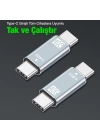 Ally 40Gbps USB 4 Type-C to Type-C Data Dönüştürücü Çevirici Adaptör