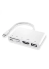 Ally 5in1 Lightning HDMI Dijital Av Adaptör+ Otg USB Hub Kamera TF SD Okuyucu