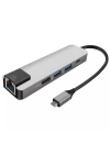 ALLY 5İN1  USB 3.1 Type C To HDMI 2xusb 3.0 RJ45 Ethernet Dönüştürücü Adaptör