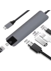 ALLY 5İN1  USB 3.1 Type C To HDMI 2xusb 3.0 RJ45 Ethernet Dönüştürücü Adaptör