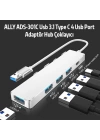 ALLY ADS-301A Usb 3.0 4 Usb Port Adaptör Hub Çoklayıcı 1 type C