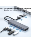 ALLY ADS-305D 4in1 USB-Type-C to 4X USB3.0 HUB Çoğaltıcı Çevirici Dönüştürücü Adaptör