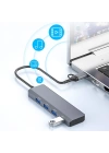 ALLY ADS-305D 4in1 USB-Type-C to 4X USB3.0 HUB Çoğaltıcı Çevirici Dönüştürücü Adaptör