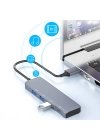 Ally ADS-309A 4in1 USB to USB + Type-C Hub Adaptör Çevirici Dönüştürücü Çoğaltıcı