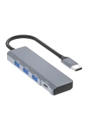 Ally ADS-309C 4in1 Type-C to USB + Type-C Hub Adaptör Çevirici Dönüştürücü Çoğaltıcı