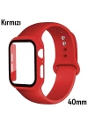 ALLY Apple Watch 4-5-6 40mm Silikon Kordon Kayış ve Ekran Koruyucu Kılıf