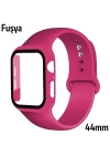 ALLY Apple Watch 4-5-6 44mm Silikon Kordon Kayış ve Ekran Koruyucu Kılıf