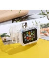 ALLY Apple Watch 6-SE-5-4 44mm - 3-2-1 42mm Kayış Kordon Kılıf Silikon