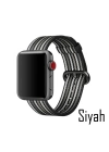 Ally Apple Watch 7-8 41mm 6-5-4 40mm Kayış Kordon Dokuma Çizgili Spor 3-2-1 38mm