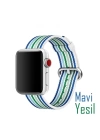 Ally Apple Watch 7-8 41mm 6-5-4 40mm Kayış Kordon Dokuma Çizgili Spor 3-2-1 38mm