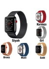 Ally Apple Watch 7-8 41mm 6-5-4 40mm Kayış Kordon Metal Milano Loop 3-2-1 38mm