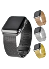 Ally Apple Watch 7-8 41mm 6-5-4 40mm Kayış Kordon Milano Metal Klasik Kopça 3-2-1 38mm