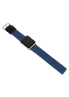 Ally Apple Watch 7-8 45mm 6-5-4 44mm Kayış Kordon Canvas Dokuma Blue Jean 3-2-1 42mm