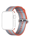 Ally Apple Watch 7-8 45mm 6-5-4 44mm Kayış Kordon Çizgili Nylon Premium 3-2-1 42mm