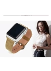 Ally Apple Watch 7-8 45mm 6-5-4 44mm Kordon Kayış Deri İnce Sim İşlemeli 3-2-1 42mm