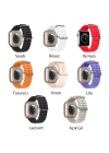 Ally Apple Watch 7-8 45mm 6-5-4 44mm Watch Ultra 49mm Marine Silikon Kayış Kordon 3-2-1 42mm