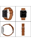 Ally Apple Watch 7-8 45mm 6-5-4 44mm Watch Ultra 49mm Single Coil Deri Kayış Kordon 3-2-1 42mm