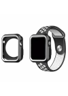 Ally Apple Watch İçin 42mm 2,3 Nike Style Çift Renk Silikon Kılıf