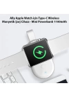 Ally Apple Watch için Type-C Wireless Manyetik Şarj Cihazı - Mini Powerbank 1100mAh