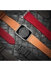 Ally Apple Watch Ultra 49mm 7-8 45mm 6-5-4 44mm Retro Deri Kordon Kayış 3-2-1 42mm