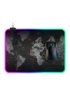 ALLY Dünya Desenli RGB Led Işıklı Oyuncu Mouse Pad 300*250*4MM