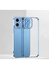 ALLY Fashion Series iPhone 11 6.1inç Kılıf Renkli Kenar Lazer Çerçeveli Silikon Kılıf