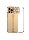 ALLY Fashion Series iPhone 11 Pro  Kılıf Renkli Kenar Lazer Çerçeveli Silikon Kılıf