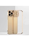 ALLY Fashion Series iPhone 12 Pro Kılıf Renkli Kenar Lazer Çerçeveli Silikon Kılıf