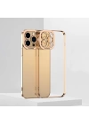 ALLY Fashion Series iPhone 12 Pro Max Kılıf Renkli Kenar Lazer Çerçeveli Silikon Kılıf