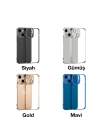 ALLY Fashion Series iPhone 13 6.1inç Kılıf Renkli Kenar Lazer Çerçeveli Silikon Kılıf