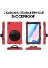 Ally Galaxy Tab  P200-P205 3 Katmanlı Standlı Zırh Kılıf-Shockproof