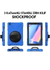 Ally Galaxy Tab  P200-P205 3 Katmanlı Standlı Zırh Kılıf-Shockproof