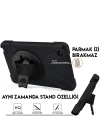 Ally Galaxy Tab  P200-P205 3 Katmanlı Standlı Zırh Kılıf-Shockproof