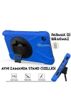 Ally Galaxy Tab  P200-P205 3 Katmanlı Standlı Zırh Kılıf-Shockproof