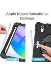 Ally iPad Mini 6 Kılıf Shockproof 3 Katmanlı Standlı Zırh Kılıf Kalem Yerli