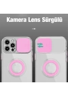 Ally iPhone 11 Pro 5.8inç Kılıf Sürgülü Kamera Lens Korumalı Yüzük Standlı Silikon Kılıf