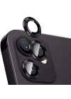 ALLY İphone 12 - 12 Mini 3D Metal Çerçeveli Kamera Lens Koruyucu