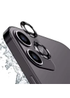 ALLY İphone 12 - 12 Mini 3D Metal Çerçeveli Kamera Lens Koruyucu