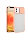 Ally iPhone 12 6.1 Kamera Lens Korumalı Sürgülü TPU Şeffaf Kılıf