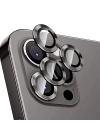 ALLY İphone 12 Pro 3D Metal Çerçeveli Kamera Lens Koruyucu